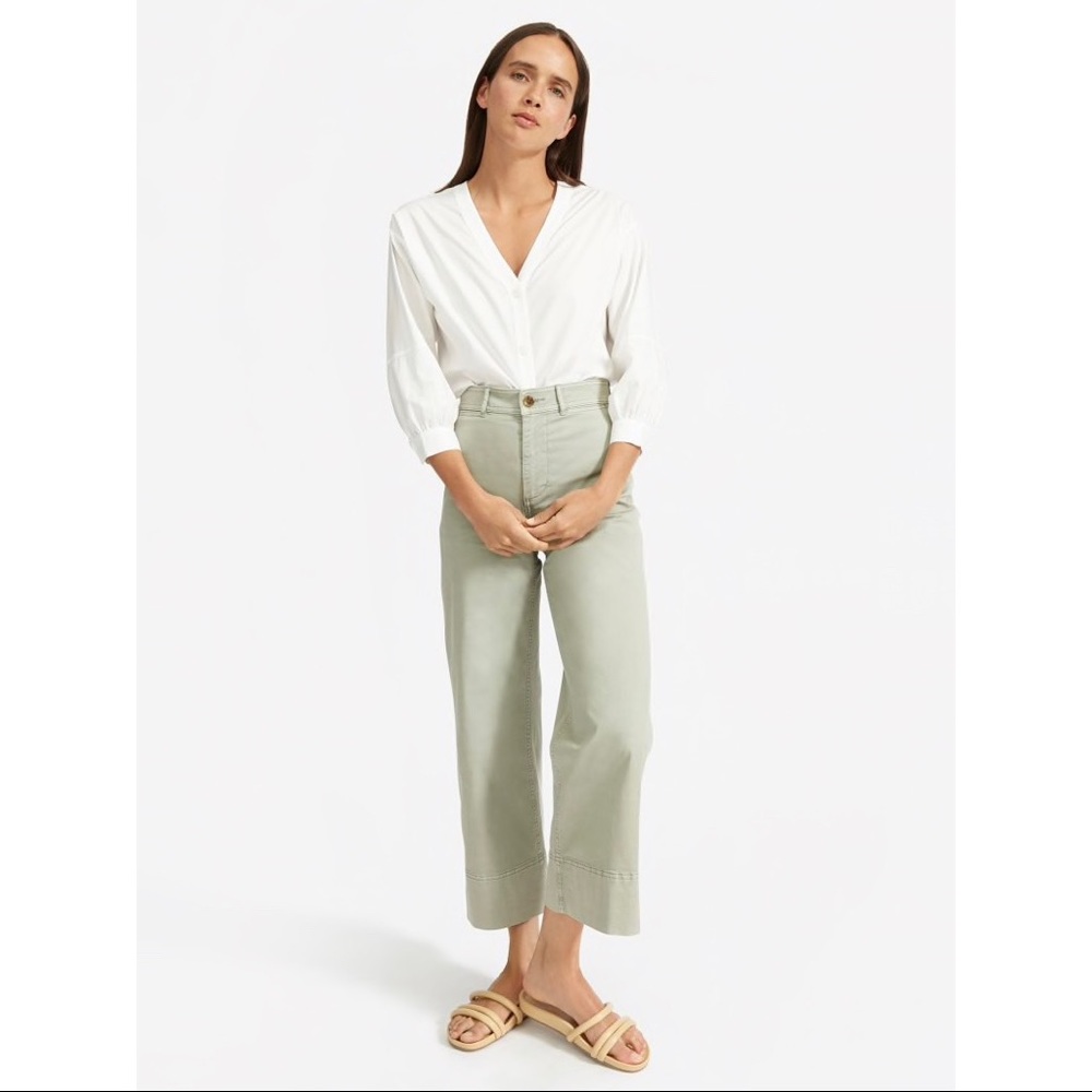 Everlane Silky Cotton Latern Top